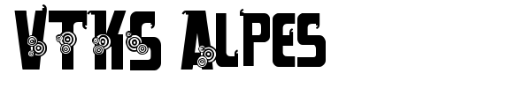 VTKS Alpes font preview